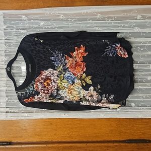 Sheer floral top